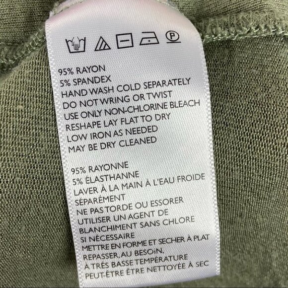 Free People Green Hoffman Slouchy Short Sleeve Tee Size XS T-Shirt Army Green - Picture 6 of 13